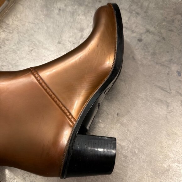 Marc Jacobs | Knee-High Rubber Boot w/ Fur Trim and Laces | Size 7/7.5 - Picture 14 of 16